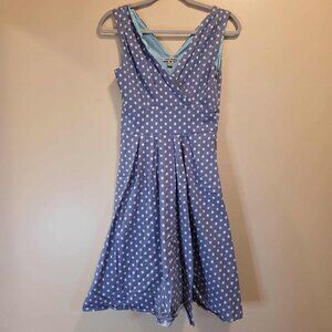 00 Fit Design Blue/White Dots Dress M